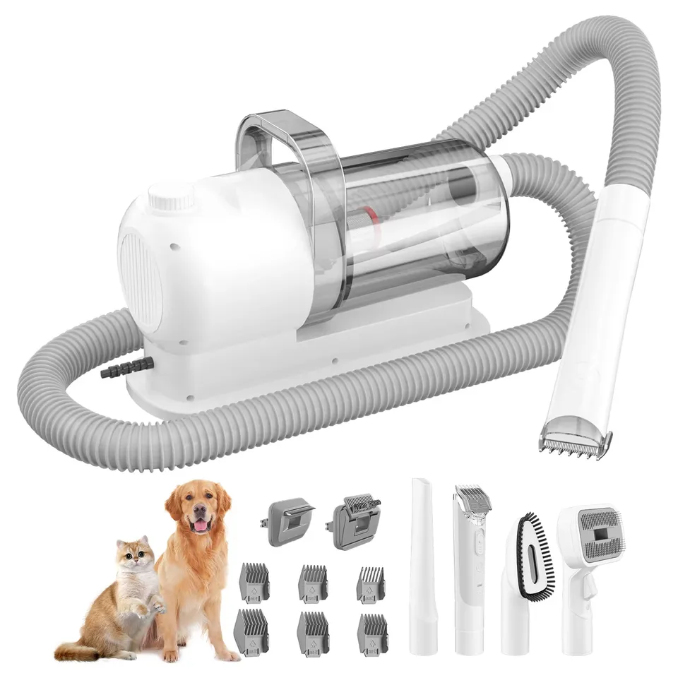 Pet Hair Makeover Kit Electric Clipper Slicker Cleaning Dog Cat Hair Fur Grooming Brush Kit