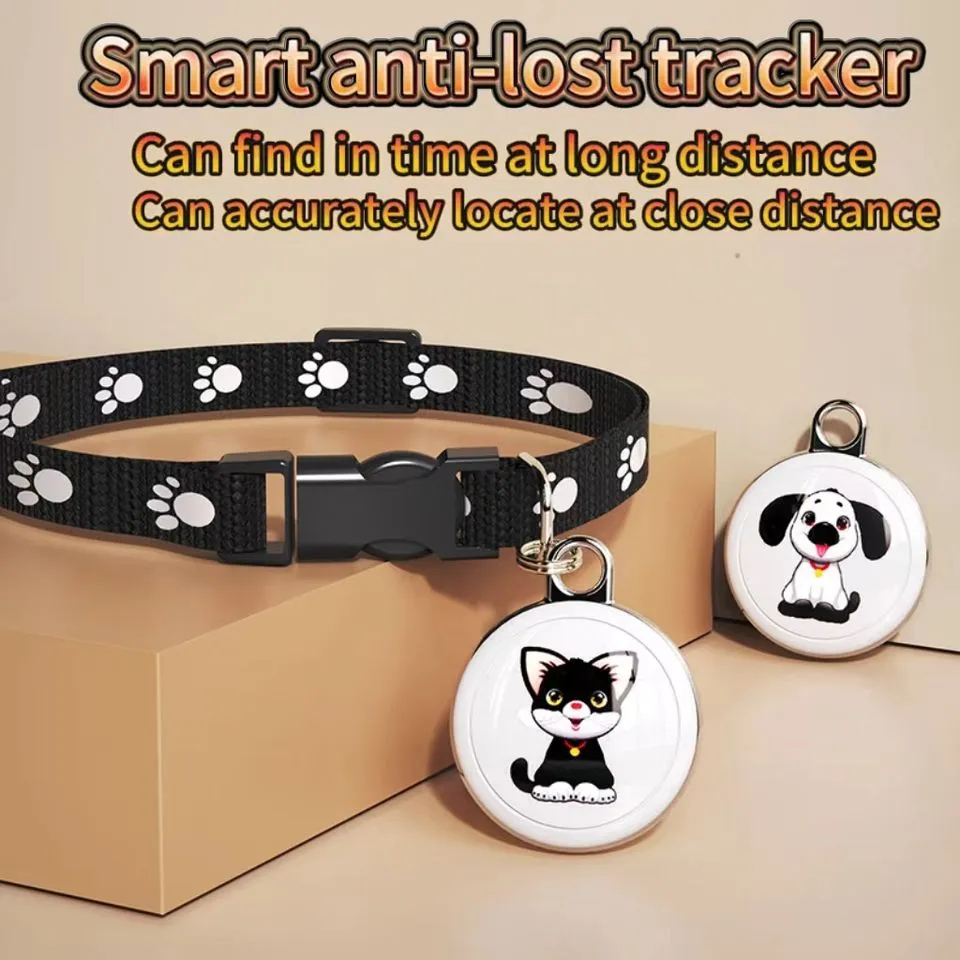  Pet Tracking Collar Global Smart GPS Tracker Wireless Findmy Tag Anti Lost Collar Key Finder