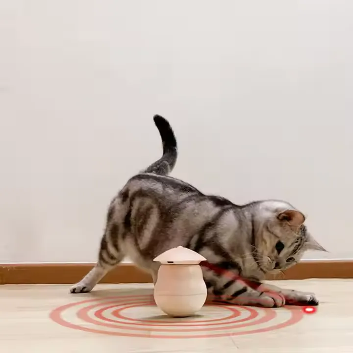 Automatic Eco-Friendly Plastic Cat Toys Interactive Smart Teasing Pet LED Laser Indoor Toy
